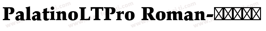 PalatinoLTPro Roman字体转换